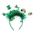 thumbnail image 2 of Pgyong St. Patrick's Day Headband with Shamrocks, Irish Festival Party Hair Accessory for Adults Kids, Green Carnival St. Patty's Parade Props, 2 of 6