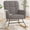 Grayish Brown, variant on Someet Nursery Rocking Chair, Upholstered Rocking Accent Chair with High Backrest, Comfortable Rocker with Padded Seat for Living Rooms, Bedrooms, Offices, Beige
