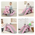 thumbnail image 5 of Costway Baby Rocking Horse Slide Set 4-in-1 Kids Swing Toys w/Basketball Hoop Ferrule, 5 of 10