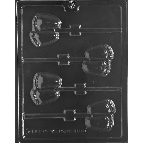 Grandmama's Goodies B065 Baby Feet Lollipop Baby Shower Chocolate Candy Soap Mold with Exclusive Molding Instructions