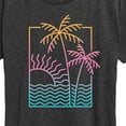 thumbnail image 3 of Instant Message - Line Drawing Sunset - Women's Short Sleeve Graphic T-Shirt, 3 of 6