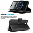 thumbnail image 3 of Wallet Case for iPhone 16e (2025) Wallet Case 6.1" 5G, [9 Card Slots] Luxury PU Leather Credit Holder Carrying Folio Flip [Detachable] Kickstand Magnetic Phone Cover & Lanyard [Black], 3 of 5