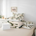 thumbnail image 6 of Homewish Retro Rustic Dino 7 Pieces Bedding Comforter Set,Ancient Animal Dinosaur Full Bedding Set,Brown Green Fitted Sheet Flat Sheet For Teens,Microfiber Bedroom Decor Reversible, 6 of 8