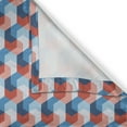 thumbnail image 6 of Ambesonne Fractal Valance & Curtain, Mosaic Geometric Art, 55"x24", Blue Red, 6 of 6