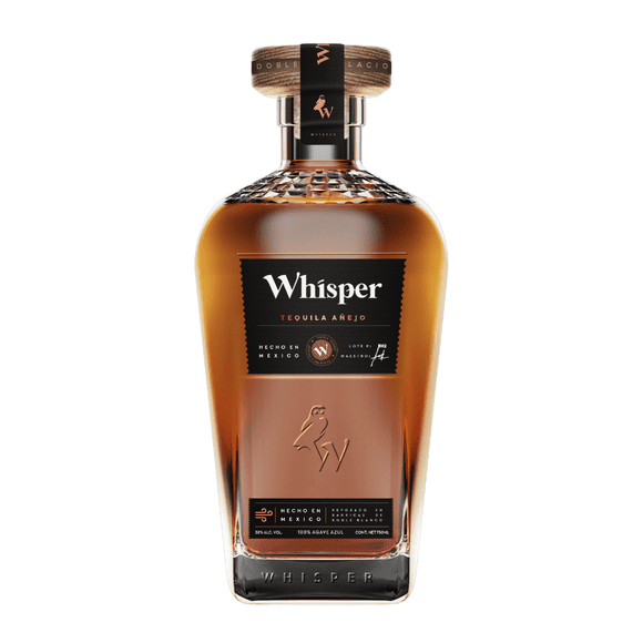 Whisper Tequila Añejo Premium 100% Agave Azul 750 ml