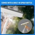 thumbnail image 2 of ACDANC 3-In-1 Spray Squeegee Window Cleaner, 10-Inch Handle with Refillable Bottle for Car Windows Shower Glass Home Kitchen Home Improvement, 2 of 7