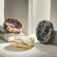 thumbnail image 5 of Tumbling Marble Bowl - Handcrafted Luxury in 3 Unique Marble Finishes (Afyon Lilac, Afyon Red, Mugla Black), 5 of 9
