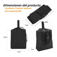 thumbnail image 3 of 2pc Bolsa Táctica Militar Bolsa Recuperadora Táctica Camping Malubero  Negro, 3 of 5