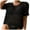 Black, variant on Vetement Femme ete 2025 Womens Summer V Neck Short Sleeve Button Down Sweater Casual Crochet Hollow Out Knit Tops Beach Coverup Apparel T Shirt Womens Turtleneck Long Sleeve Tops Turtleneck S