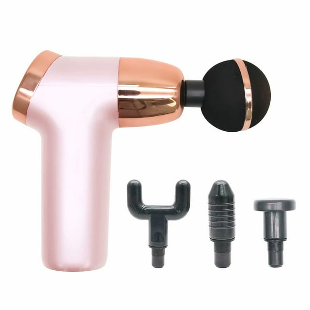 Mini Massage Gun, Handheld Muscle Massagers for for Back Leg Body Deep Tissue Massage, w/ Suitcase, 4 Massage Heads 20 Speed