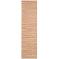 thumbnail image 2 of SAFAVIEH Cape Cod Machayla Geometric Runner Rug, Orange/Natural, 2'3" x 8', 2 of 11