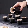 thumbnail image 4 of Juego de Cerámica para Sake Macarena con 6 Tazas Estilo Japonés, 4 of 8