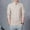 Beige, variant on COSFO White Men Shirts Henley Long Sleeve Casual Button Solid Pullover Men's T-Shirts
