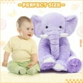 thumbnail image 5 of MorisMos 20'' Purple Elephant Stuffed Animal Soft Stuffed Animal Elephant Plush Toy, 5 of 5
