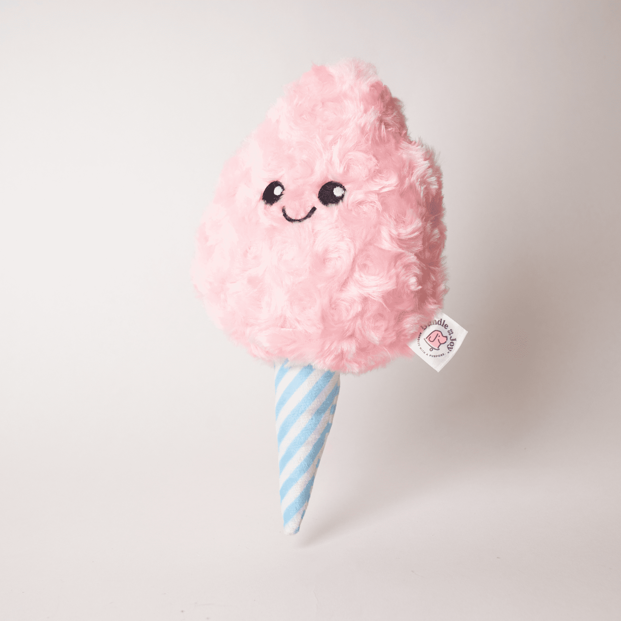 Bundle x Joy Cotton Candy Plush for Dogs with Squeaker, Crinkle & Softness for Added Joy