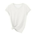 thumbnail image 1 of T-shirt Ample à Col en V pour Femmes - Polyester, Respirant, pour Tenue Décontractée, Parfait pour Jour de Match de Football, 1 of 3