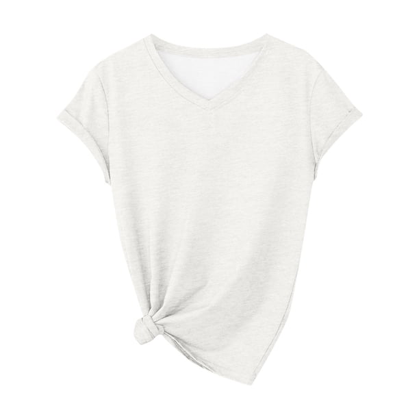 Camiseta holgada con cuello en V para mujer - Top informal con estampado de fútbol - Poliéster suave - Tallas S-XXL - Idea para regalo