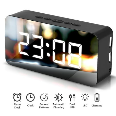 Tsv Digital Alarm Clock Led Display Clock Best Makeup