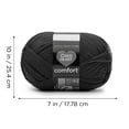 thumbnail image 4 of Red Heart® Comfort® #4 Medium Acrylic Yarn, White/Turq/Vlet Print 12oz 649Yd (2Pk), 4 of 5