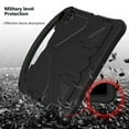 thumbnail image 7 of ELEHOLD Rugged Case for iPad Air 13 inch 2024,iPad Pro 13 inch 2024,iPad Pro 12.9 inch (2022/2021/2020/2018),Kids Friendly EVA Protective Kickstand Handle Grip Shockproof Anti-Scratch Case,Black, 7 of 7