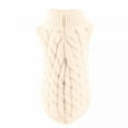 thumbnail image 6 of TELOLY Winter Snow High Collar Knit Sweater for Small Medium Large Dogs Cat Pet Pullover Sweatshirt Dog Costume Kitten Puppy Shirt Soft Clothes Coats, 6 of 7