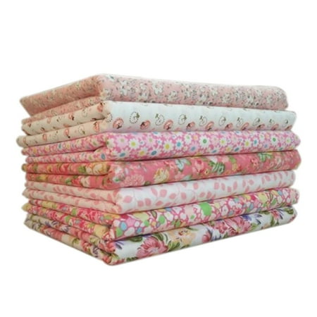 Corner Quilt Fabrics Clearance!7pcs/set Cotton Fabric For Sewing Quilting Patchwork Home Textile Pink Series Tilda Doll Body Cloth ()