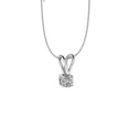 thumbnail image 3 of Certified 1/2 Carat TW Diamond Solitaire Pendant Necklace in 14k White Gold (G-H, I1-I2), 3 of 5