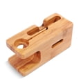 thumbnail image 4 of Soporte De Carga De Madera Base De Carga De Acero Inoxidable Soporte De Carga De Madera Portátil Conveniente Estante De Carga De Madera Soporte De Carga Simple Para Iphone Yuarrent EL009766-00, 4 of 4