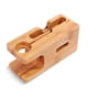 thumbnail image 4 of Soporte De Carga De Madera Base De Carga De Acero Inoxidable Soporte De Carga De Madera Portátil Conveniente Estante De Carga De Madera Soporte De Carga Simple Para Iphone Serendint EL009766-00, 4 of 4