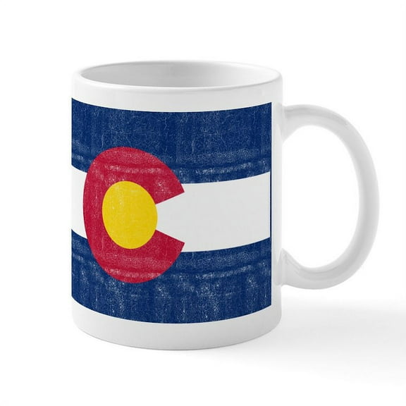 CafePress - Colorado Flag - 11 oz Ceramic Mug - Novelty Coffee Tea Cup