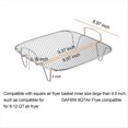 thumbnail image 4 of 9.37 Inch Hold, Layer Dehydrator Rack Toast Rack, Stainless Steel Accessories for 8 to 12QT,1 * Grill,Silver, 4 of 6