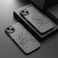 thumbnail image 2 of Funda de teléfono negra de principito, cubierta trasera transparente mate para iPhone 15, 14, 13, 12, 11, Mini Pro Max, X, XR, XSMax, 7, 8 Plus, 2 of 5
