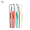 thumbnail image 5 of Crochet Hooks Kit ,8 Piece Set Extra-Long Crocheting Needles with Soft, Ergonomic Rubber Grips and 8 Hook Sizes ,Knitting & Crochet Supplies for Beginners, Comfortable/Easy to Use, 5 of 9