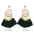 thumbnail image 1 of onlyliua Oferta Por Tiempo Limitado Pendientes Largos con Borlas Bohemias Tejidos a Mano de Estilo Europeo y Moderno, 1 of 3