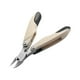 thumbnail image 5 of Qarigey Nail Art Nipper Acero inoxidable Uña de los pies Uña Pedicura Salón portátil Bolsillo Pie Nariz doblada Alicates Tijeras Blanco blanco 2piezas Qarigey CBP189102, 5 of 6