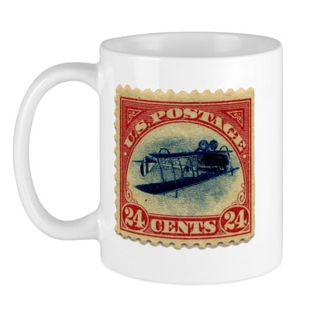 

CafePress - Rare Inverted Jenny Stamp Mug - Ceramic Coffee Tea Novelty Mug Cup 11 oz