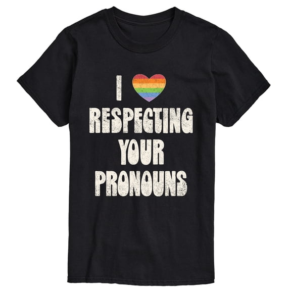 Instant Message - Respecting Your Pronouns - Men's Short Sleeve Graphic T-Shirt