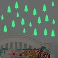 thumbnail image 2 of GROWTH TANK Merry Christmas Wallpaper Sticker Snowman Window Panel Glow in Dark Green Tree, 2 of 8