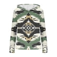 thumbnail image 5 of LEKWK Women's Fashion Hoodies & Sweatshirts Regular Fit Hooded Long Sleeve Tops Regular Fit Native Southwestern Print Sweatshirts Vintage Tribal Design Vacation Lounge Outfits, 5 of 5