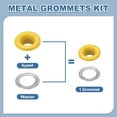 thumbnail image 3 of Uxcell 110 Pcs Ojetes con Arandelas 3/16" Kit de Grommets Amarillo, 3 of 7