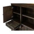 thumbnail image 6 of Pemberley Row Wood Brown Hutch Rectangular 68"W x 48"H x 14"D Assembled, 6 of 8