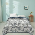 thumbnail image 4 of Qianduo Bedspreads Full Size - Quilt Set King Size - Quilt King Size Bedding Set - Summer Air-Conditioning Quilt Washed Cotton Summer Cool Quilt - GD200*230cm, 4 of 4