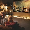 thumbnail image 3 of Graflsoa 100-Inch Portable Projection Screen, 16:9 Wall-Mounted White Polyester Fabric for Home Theater, Classroom, and Outdoor Use, 3 of 6