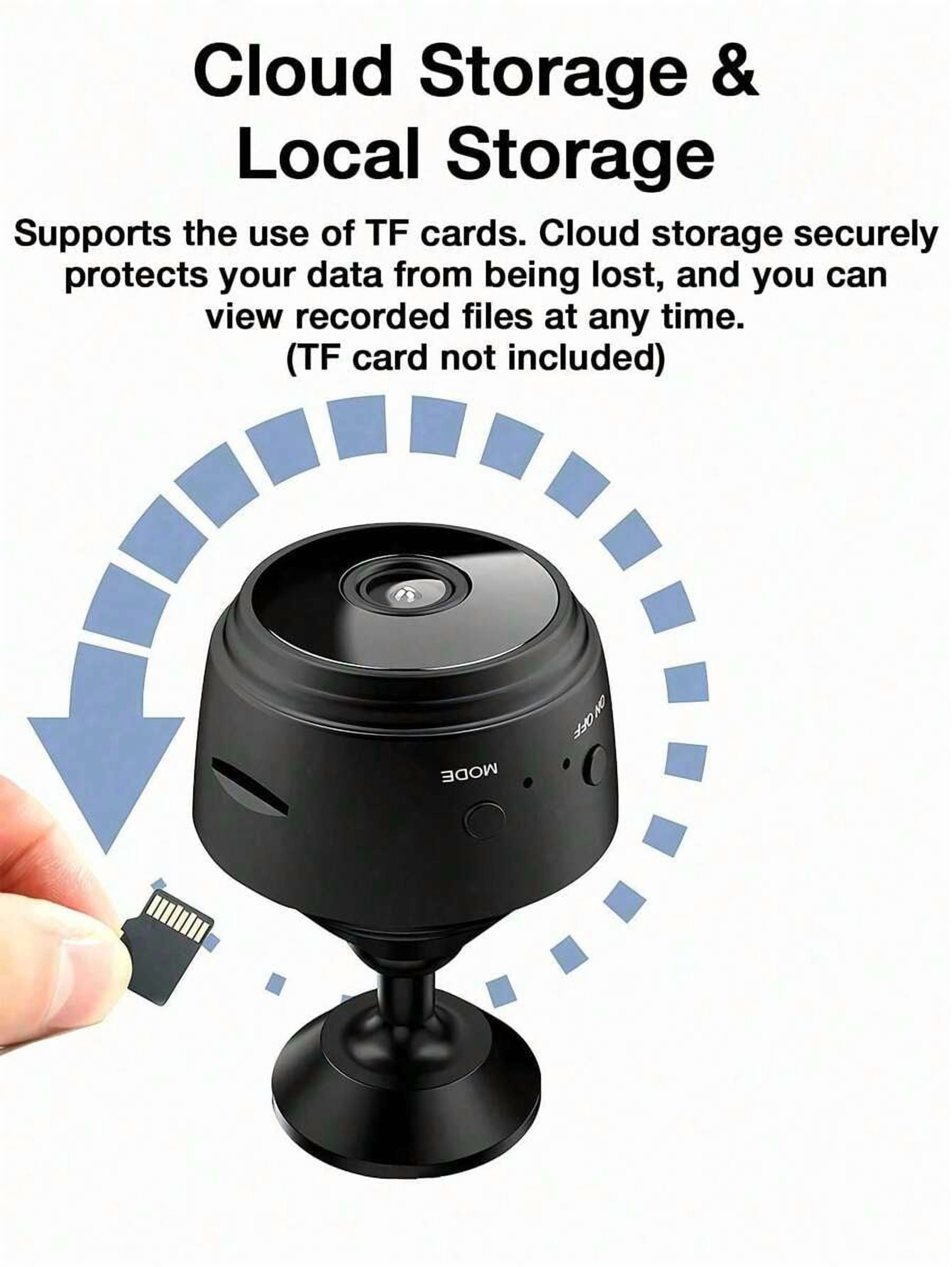 Wireless WiFi Security Camera 720P Indoor Outdoor Pet Baby Monitor Night Vision Portable Nanny Cam Mini Room Home Camera