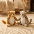 thumbnail image 5 of Cute Black Cat Stuffed Animal Doll - Creative Hand Magnetic Hug Cat Plush Soft Plush Toy Kitten Birthday Gift, 5 of 5