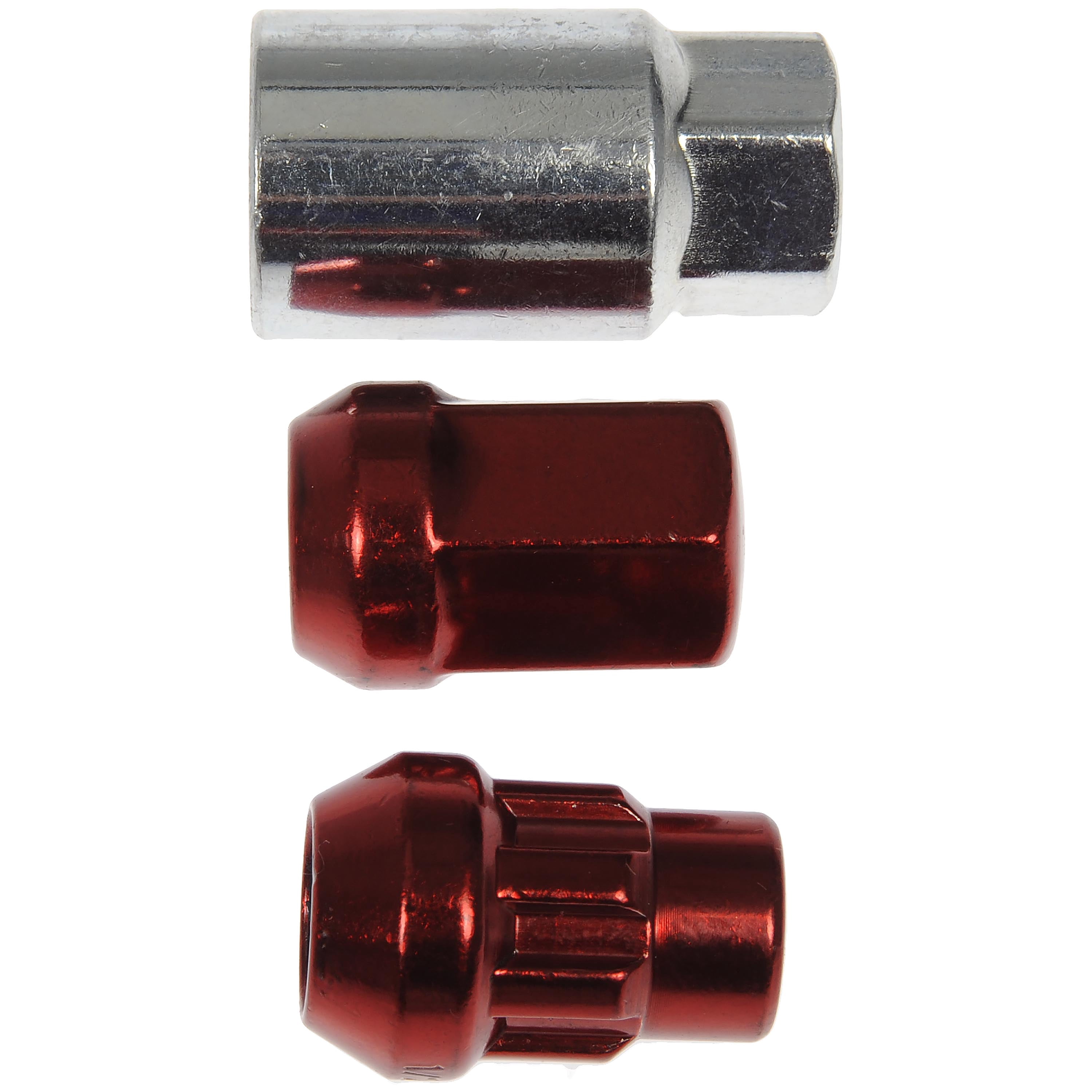 Dorman 713-275E Wheel Lug Nut for Specific Models, Red (Pack of 20)