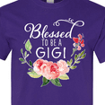 thumbnail image 4 of Inktastic Blessed to Be a Gigi with Pink Flowers T-Shirt, 4 of 5