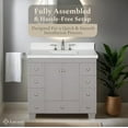 thumbnail image 6 of Lavanti Depos Solidwood 36-inch Bathroom Vanity with Sink - Stylish Gray, 6 of 7