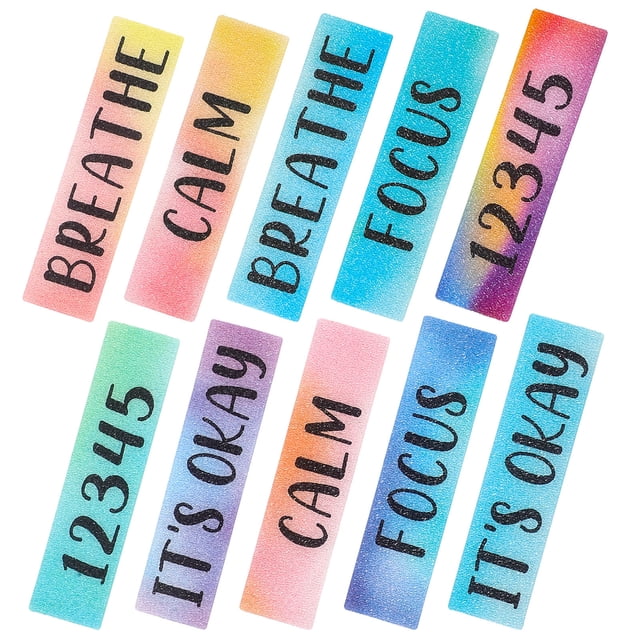 BRIGHTFUFU 10Ud Sensitivas De Papel Multicolor Para Escritorio Y Con Textura