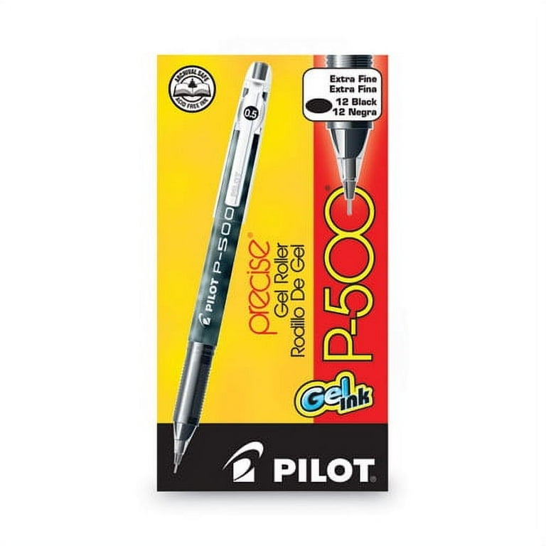 Precise P-500 Gel Pen, Stick, Extra-Fine 0.5 mm, Black Ink, Black Barrel, Dozen Precise P-500 Gel Pen, Stick, Extra-Fine 0.5 mm, Black Ink, Black Barrel, Dozen
